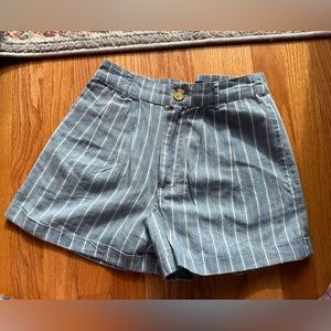 Forever21 striped high waisted shorts